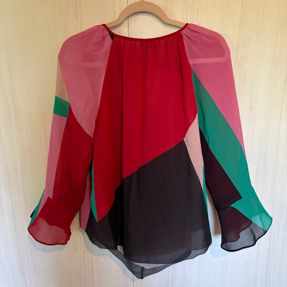 Joie Quinlynn Silk Blouse, M - Picture 6 of 8